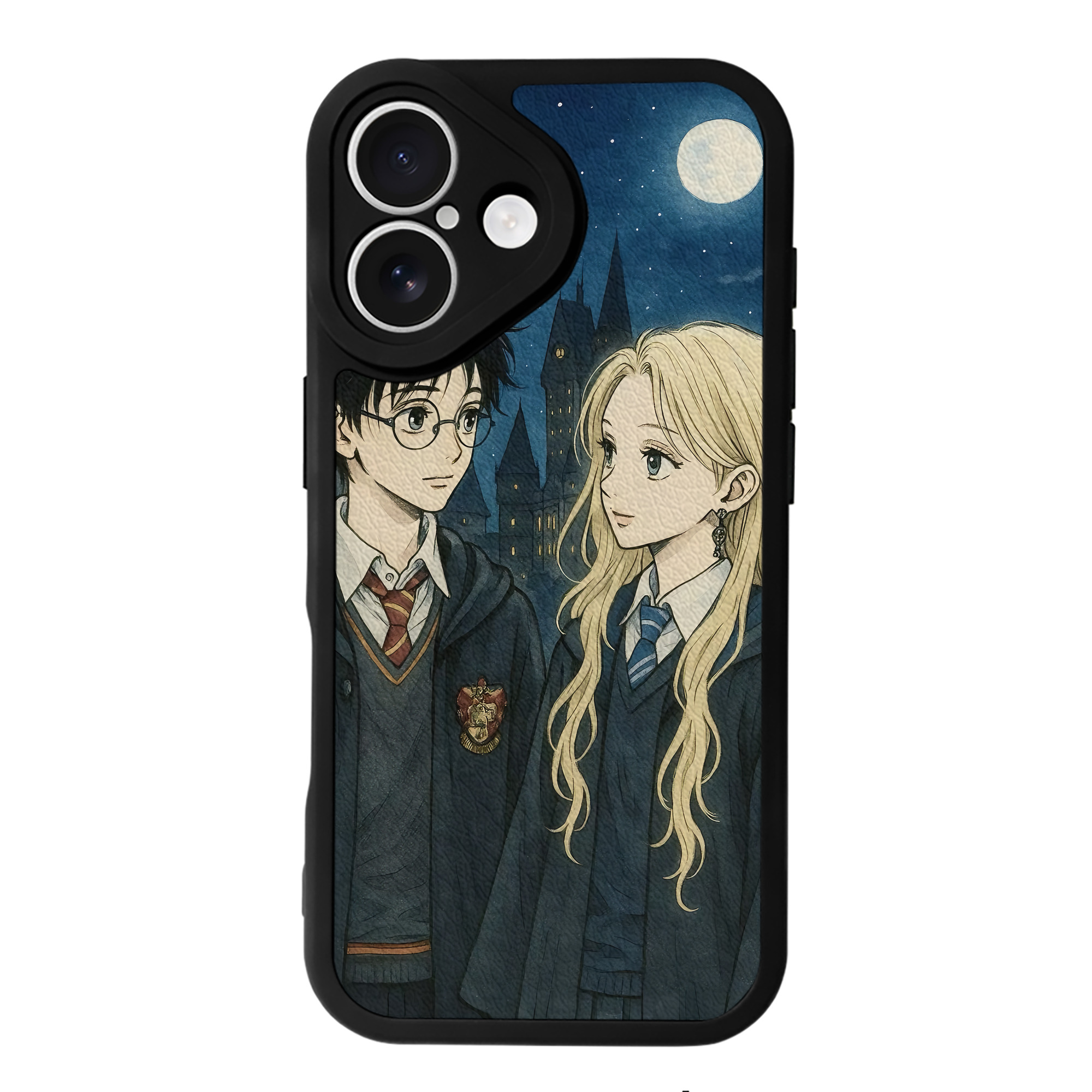 （画像用） Harry Potter ハリー・ポッターシリーズ 【iPhone 16シリーズ対応】シリコンスマホケース（レザー調） 材質：シリコン